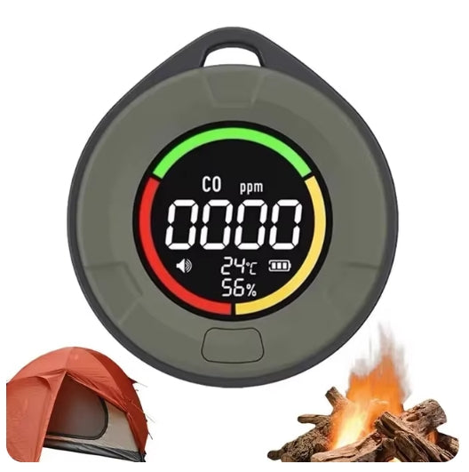 3-in-1 Monitor CO Carbon Monoxide Temperature Humidity Concentration Indoor Car Camping Poisoning Alarm Detector