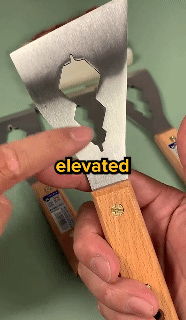 Multifunctional Putty Knife Thickened Stainless Steel Small Shovel Wooden Handle Wall Dust Scraper Shovel Construction Tools