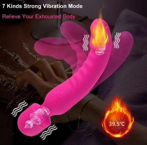 Powerful Vibrator Dildos Wand for Women Clitoris Stimulator G Spot Vibrator for Women Vagina Massager Adult Sex Toys for Woman