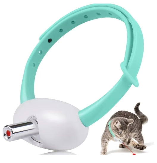 Interactive Self Entertainment Laser Cat Teasing Collar Laser Tease Cat Magic Cat Toys Smart Tease Laser Collar