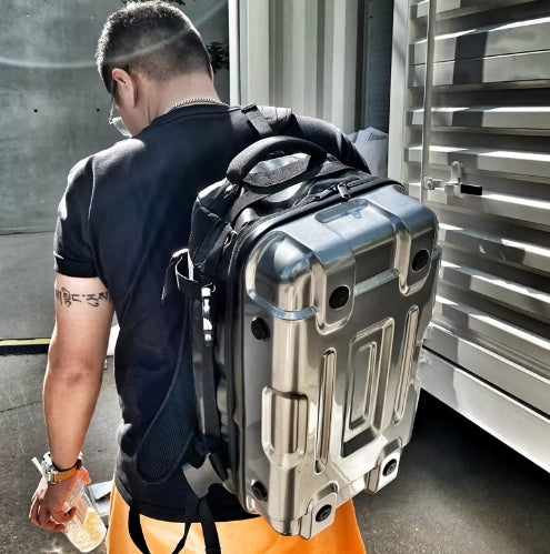 High-end Bag Fashion Backpack Carry on Luggage Trendy Instagram Lightweight and Large Capacity Fitness Cycling Motorcyc Travel Backpack