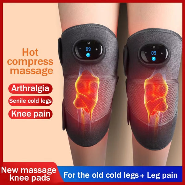 3 in 1 Shoulder Knee Eblow Heated Vibration Knee Massager Pad for Joint Pain Relief Health Care Shoulder Arthritis Support Belt