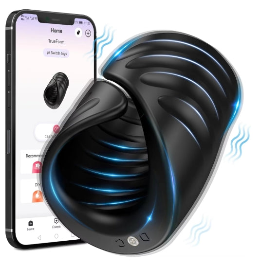 APP Control Male Delay Trainer Masturbator Penis Training Glans Trainer Stimulator Vibrator with APP Control Delay Cock