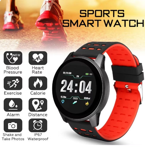 Round Screen Smart Bracelet Bluetooth Incoming Call Alert Sports Bracelet Pedometer Heart Rate Sleep Monitor Monitor for iOS Android