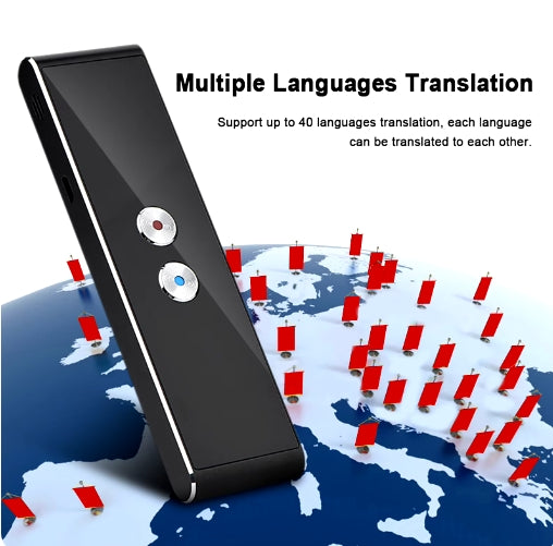 AI 96 Languages Bluetooth 2.4G Smart Pocket Interpreter Intelligent Real Time Speech Multilingual Translator Travel Translator Voice Translator