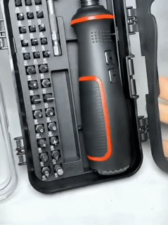 41 in 1 Rechargeable 3.6V Electric Drill Bit Screwdriver With LED Light Cordless Mini Power Tools Multipurpose For DIY Household