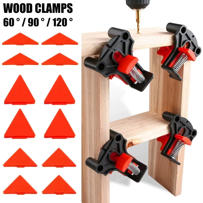12PCS Clamp Set 60/90/120 Degrees Corner Clamp Wood Angle Clamps Woodworking Frame Clamp Corner Holder Woodworking Hand Tool