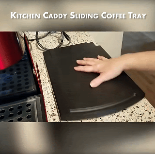 Versatile Movable Coffee Tray Holder Coffee Tray Set Versatile Sliding Tray For Kitchen Appliances Coffee Machine Sliding Tray