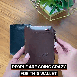 RFID Blocking Carbon Fiber/Cowhide Leather Wallet with Zipper Multi Business Credit Card Holder Purse Anti-degaussing Anti-theft brush