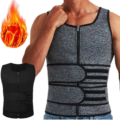 Men's Cold Protection Waist Protection Back Warm Vest Shaping Girdle Waist Undershirt Sports Fat