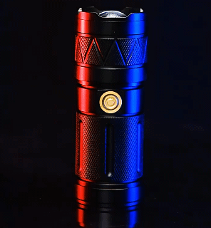 Super Zoom XHP90/White Laser Light Powerful LED Torch 100000 Lumens High Power Torch with 6600mah Rechargeable Battery with Mobile Power Function and Taillight