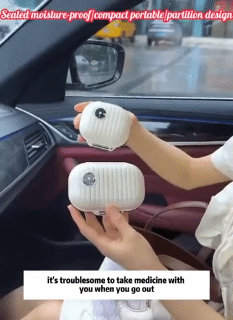 Mini Portable Pill Box Travel for Seven Days Multi Grid Split Package Pills Tablets Sealed Storage Box pill organizer weekly