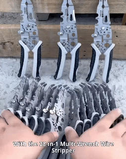 New 28 in 1 Multifunctional Wire Crimper Pliers Cable Cutter Adjustable Automatic Electrical Wire Stripper Stripping Terminal Hand Tool