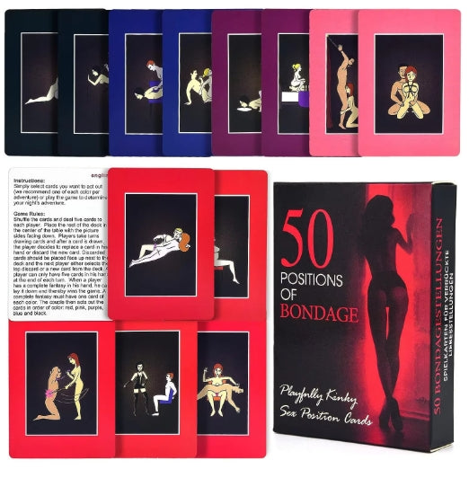 Erotic Games Sexual Positions Play Paper Cards A Year of Sex for Adult Sexy Game Cards Sets for Couple Game Sex Postion