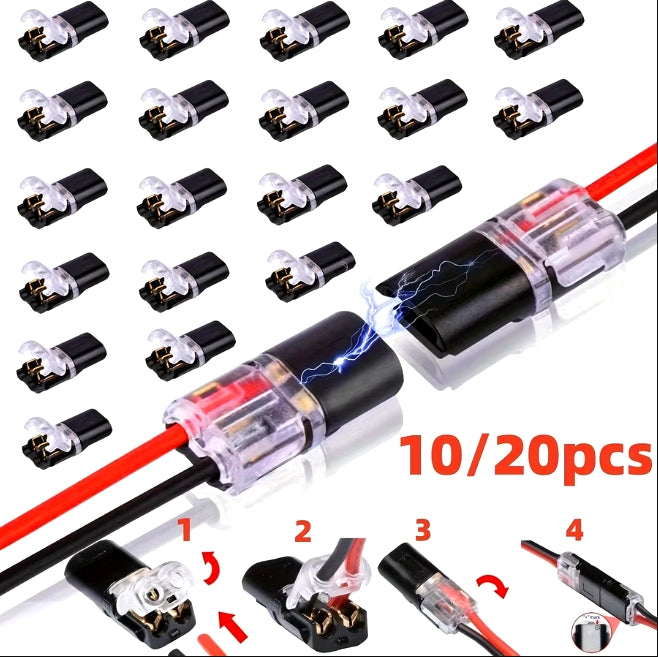 20/50pcs 2 Pin Way Plug Waterproof Electrical Connector Car Wire Cable Automotive Electrical Connector Strip Terminal Connection