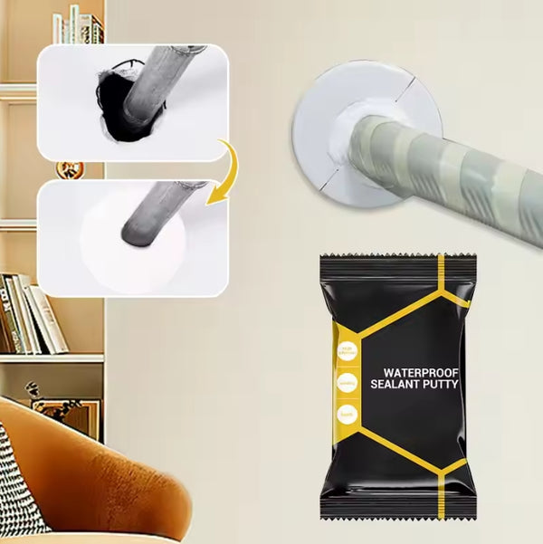 New 5Pcs Wall Hole Mud Hole Plugging Sealing Adhesive Waterproof Insulation Sewer Blockage Air Conditioning Hole Filling