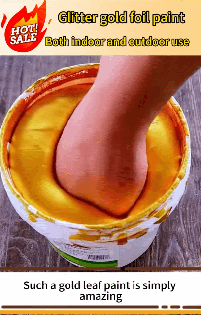 200g/500g Water-based Metallic Gold Foil Pigments For Metal coloring / Fences / Icons / Fine art / Painting / Handicrafts etc