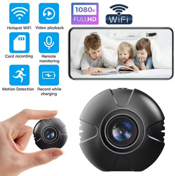 HD 1080P Mini Wifi IP Camera Wireless Indoor/Outdoor Camera Nightvision Two Way Audio Motion Detection Monitor