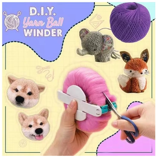 4PCS/Set Pompom Maker DIY Knitting Loom Kit Fluff Ball Weaver Needle Craft Pom Making Hair Ball Machine DIY Making Toys