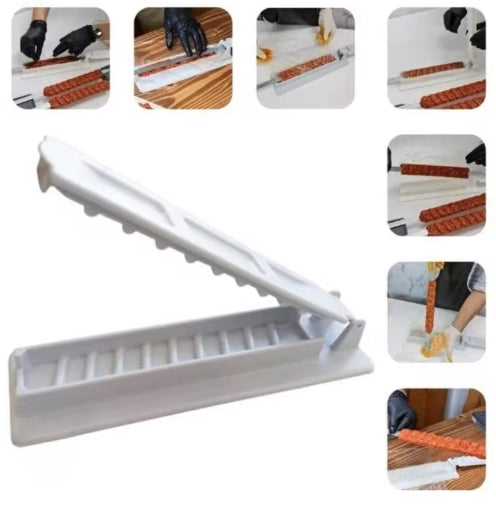 Portable Outdoor Press Barbecue Meat Device Tools Wear Quick Easy Multifunction Maker Skewer Manual Mould Kebab