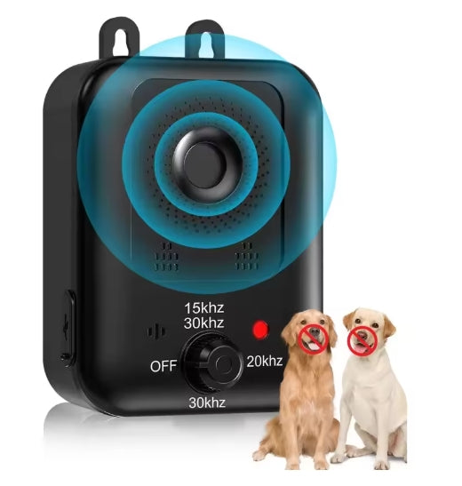 New Smart Sensor Sound Ultrasonic Bark Stopper Rechargeable Ultrasonic Bark Stopper Waterproof Dog Training Tool Stopper with 3 Adjustable Modes