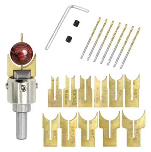 Wooden Bead Maker Woodworking Router Molding Tool Beader Stainless Steel Ball Blade DIY Skewer Woodworking Bead Cutter