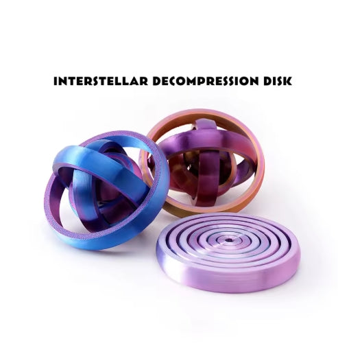 3D Printed Interstellar Stress Relief Spiral Polygonal Toy Creative Star Stereo Fingertip Gyroscope Stress Relief Toys