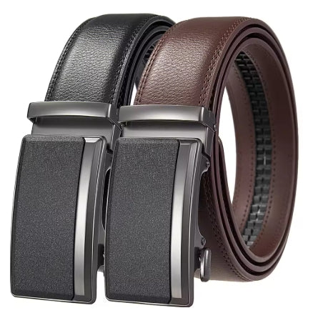 Automatic Buckle Cowskin Male Belt Men's Leather Belts Fashion Luxury Designer Black Brown 3.5cm 120CM 130CM