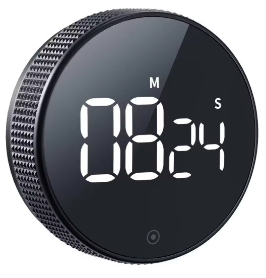 Magnetic Kitchen Timer Rotary Digital Timer Manual Countdown Alarm Clock Mechanical Cooking Timer Cooking Shower Study Stopwatch