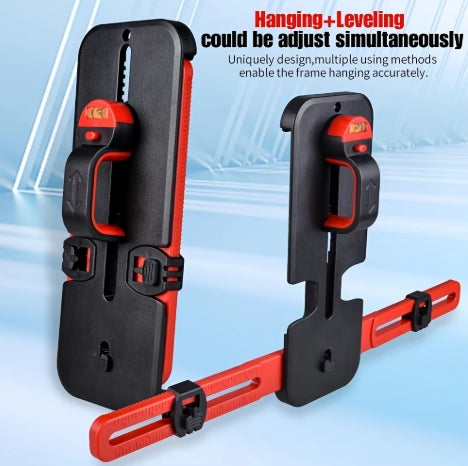 Folding Picture Hanging Tool with Calibration Hardware Picture Frame Photo Leveling Tool for Precise Positioning