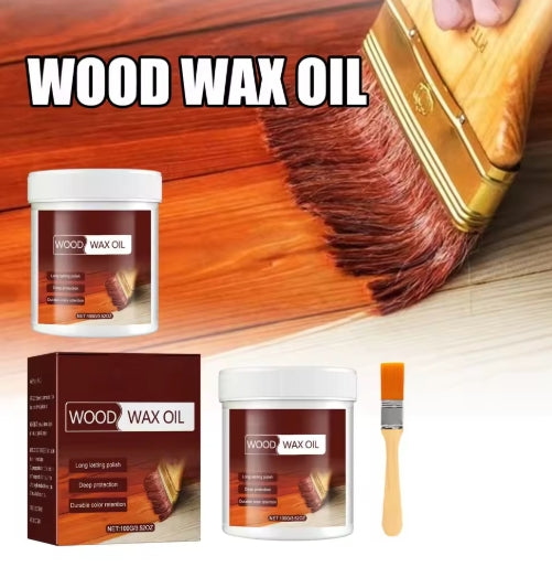 100g Wood Wax Oil Furniture Polish Oil Anti-Corrosion Wood Wax Oil Furniture Polishing Oil Non-Toxic Wooden Floor Maintenance