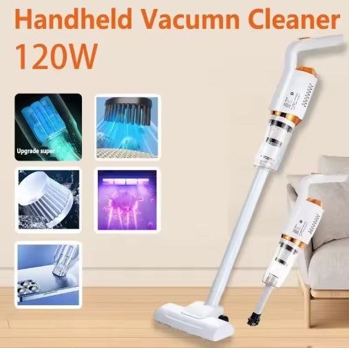 120W Electric Handheld Wireless Vacuum Cleaner 1.1Meters Long USB Rechargeable Strong Suction Water Sweeper 2 in 1 Large Suction Vacuum Cleaner
