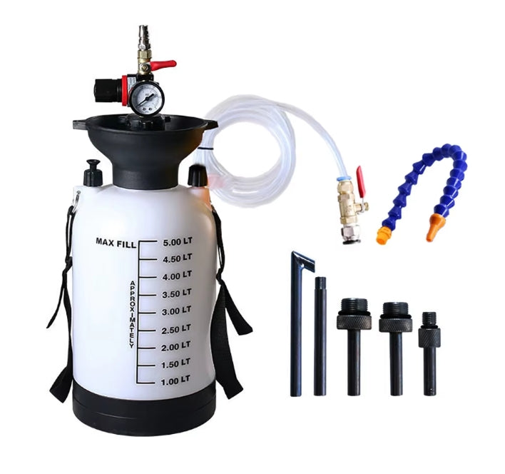 8L Brake Fluid Oil Change Tool Pneumatic Filler Gear Transmission Fluid Gearbox oil dispenser switch Grease Injector Oil Tanker