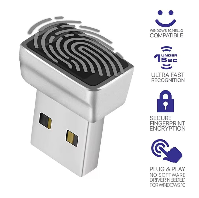 USB/Type-C Fingerprint Key Reader Module For Windows 10 11 Hello Biometric Scanner Padlock Fingerprint Unlock Module Laptop Accessories