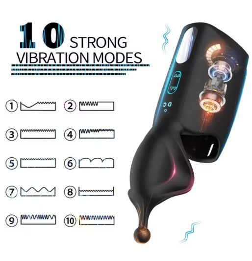 Time Delay Ejaculation Male Penile Erection Training Vibrator Climax spurs glans to delay ejaculation