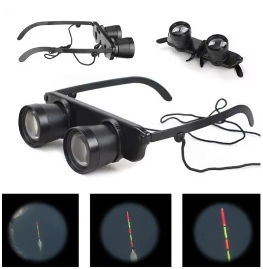 Portable Glasses Style 3X Telescope Adjustable Zoom Magnifier Binoculars For Fishing Reading Hiking Concert Sport Supply Binoculars Fishing Telescope