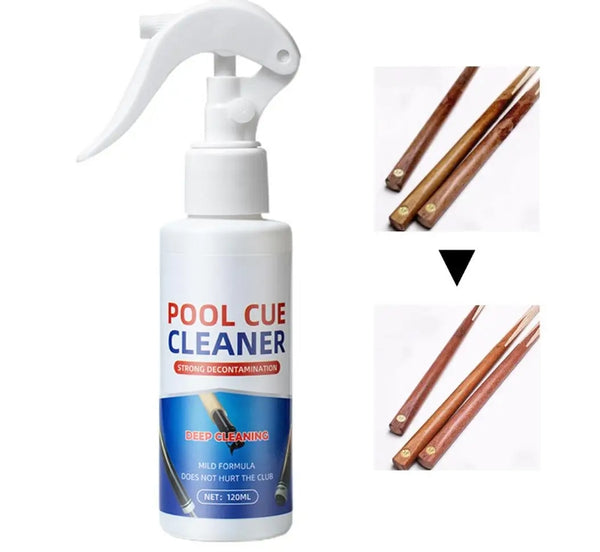 120ml Billiard Cue Stick Renovation Cleaner Billiard Cue Cleaner Shaft Conditioner Powerful Stain Removal Spray