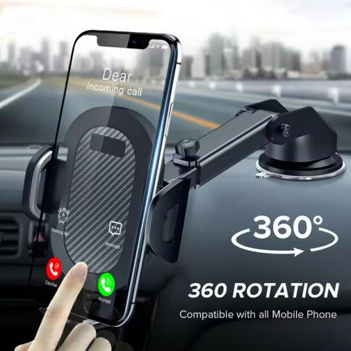 Universal 360° Car Phone Holder Cell Phone Stand With Sucker Smartphone Holder GPS Mount Suit For 4.7-6.8inch Car Mobile Support