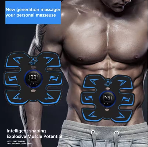 Smart EMS Muscle Stimulator Massager Electric ABS Abdominal Trainer Arm Neck Sticker Patch Body Massager Fitness Slimming Shaping