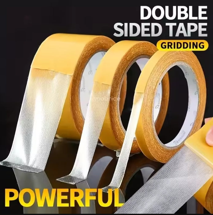 4Pcs 5 meters High Adhesive Strength Mesh Double-sided Duct Tape