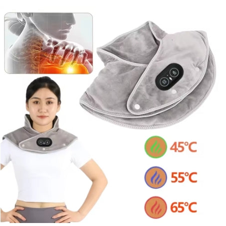 Electric shoulder and neck cushion massager cervical spine sheath hot compress shoulder and neck pain relief warm back belt tool