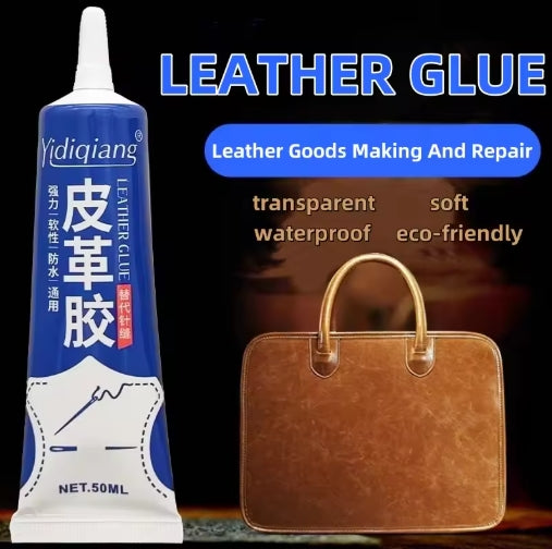 5Pcs Super Strong Leather Glue Adhesive Transparent Traceless Waterproof 50ML/pc For Leather Clothing Shoe Bag Sofa ect