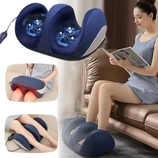 Electric Foot Massager Heating Therapy Hot Compression Shiatsu Kneading Roller Muscle Relaxation Pain Relief Foot Spa Machine
