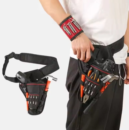 Multi-functional Waterproof Drill Holster Waist Tool Bag Electric Waist Belt Tool Pouch Bag for Wrench Hammer Screwdriver