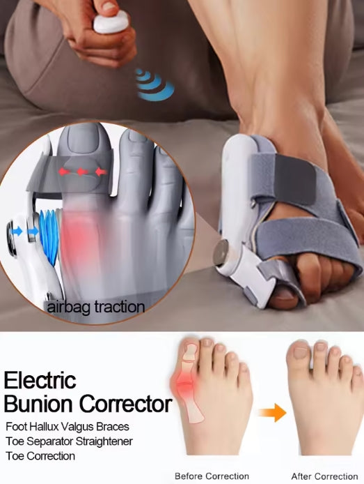 Electric Bunion Corrector Airbag Traction Vibration Orthopedic Foot Hallux Valgus Braces Rehabilitation Therapy Toe Correction