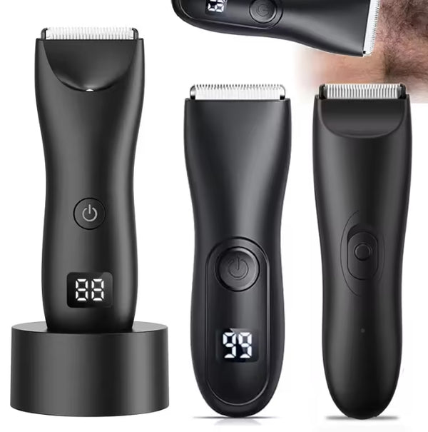 Mens Groin Body Hair Trimmer Mens Body Hair Trimmer Balls Shaver for sensitive areas Hair Removal Bikini Trimmer Groin & Body Shaver Groomer Arm Beard Wet And Dry Shaver