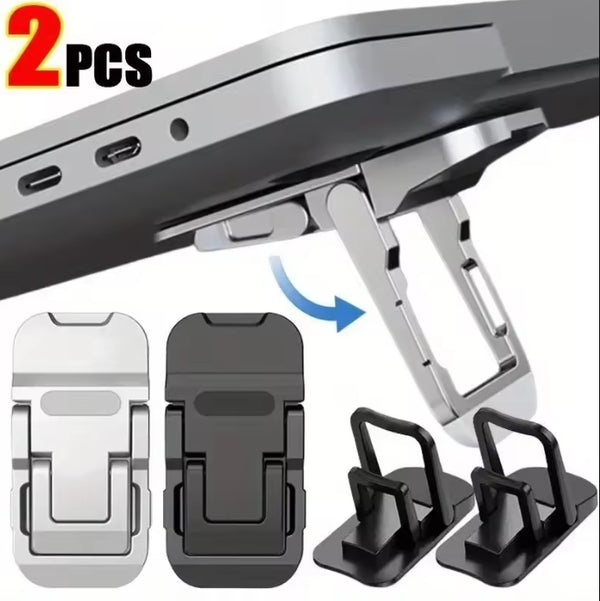 2Pcs/Set Laptop Dual-Position Booster Stand for Computer Keyboard Holder Aluminum Mini Portable Laptop Holder for Laptop