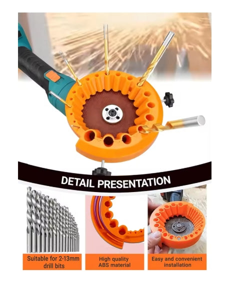 Dull Drill Bits Sharpen Sharpener Kit Grinding Wheel Drill Bit Sharpener Hand Tools Set For 2.0-13mm Drill Bits