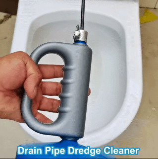 Drain Pipe Dredge Cleaner Toilet Basin Sewer Dredge Spring Steel Wire Kitchen Sink Dredge 3Meters Hand-cranked Pressure Dredge Tools