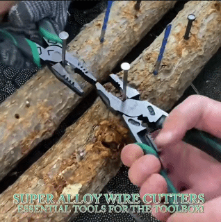 Professional Super Alloy Wire Cutters Wire Stripper Demolisher Pliers Universal Needle Nose Pliers Electrician Metalworking Tool